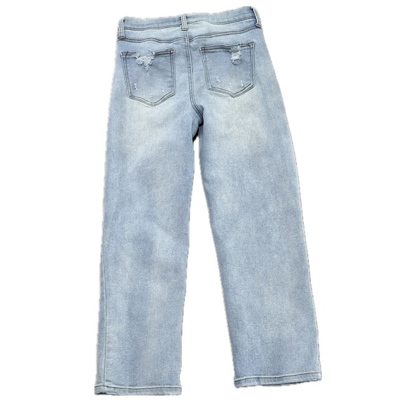 👖🎵 ALTAR’D STATE Rhea Light Wash Straight Jeans | Sz 28 | Distressed Indie Denim - Picture 2 of 4